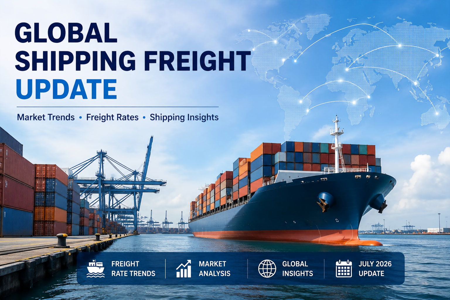 Laatste bedrijfsblogs Global Shipping Freight Update: juli 2026 Trends in zeevracht voor internationale staalexport