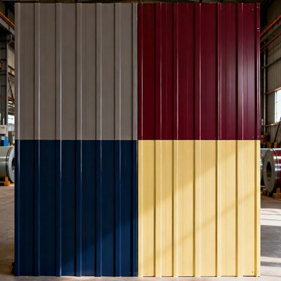 PPGI PPGL Dak Profilering Kleur Gecoate Plaat Met Glad Oppervlak En Stabiele Kleur